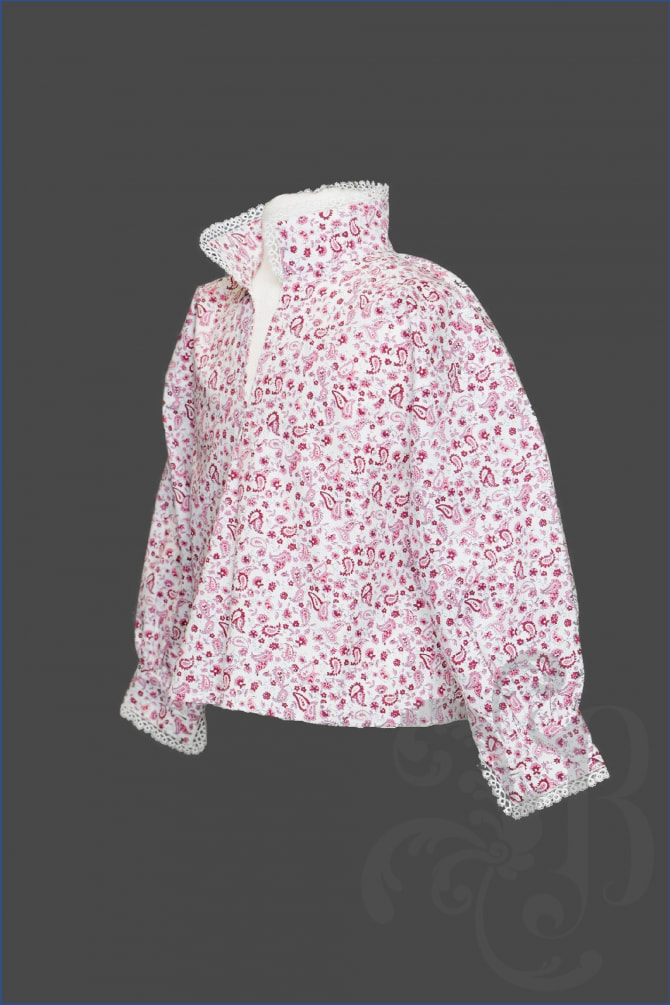 Skjorte- jente barn rosa blomster